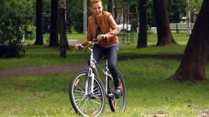 Анна Тятте представляет самый экологически чистый вид транспорта &#8212; велосипед