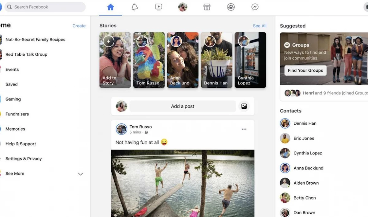 Марк Цукерберг представил новый дизайн Facebook - tvspb.ru