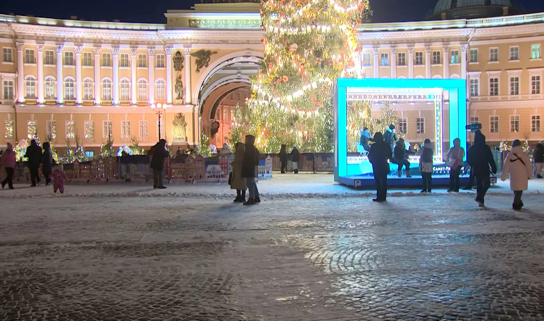дворцовая площадь в санкт петербурге зимой