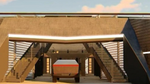 Архитекторы из Петербурга спроектировали гараж для машины будущего