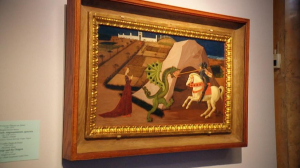 Выставка картины «Святой Георгий, поражающий дракона» в Эрмитаже