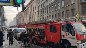 В центре Петербурга тушили крупный пожар