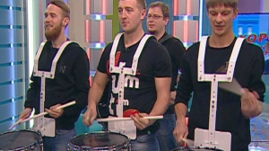 Никита Пономарев, музыкальный руководитель международного конкурса «Drum Time» и Станислав Родин, программный директор «Drum Show Contest», участник барабанного шоу Drum Time