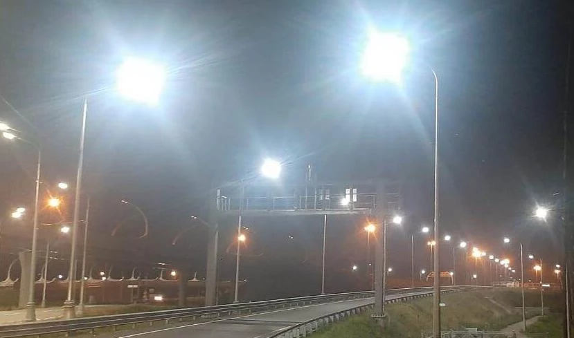 В Петербурге осветили ЗСД на пересечении с Новым шоссе - tvspb.ru