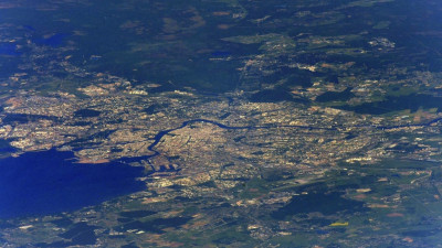 Петербуржец сфотографировал парад в честь Дня ВМФ из космоса