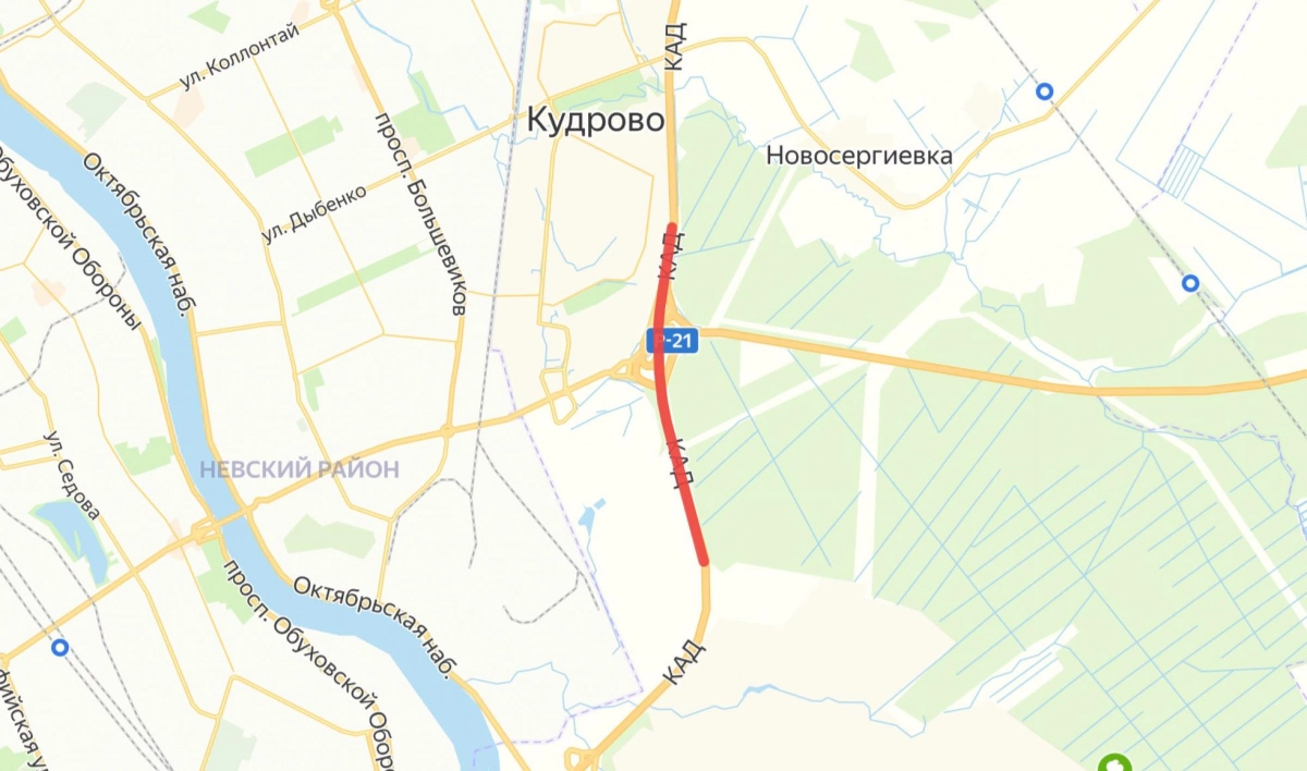 На развязке КАД с Мурманским шоссе перекроют две полосы движения - tvspb.ru