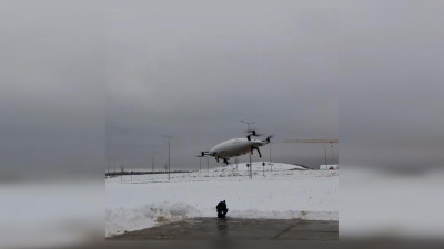 Прототип аэротакси приземлился в сугроб во время испытаний в «Сколково»