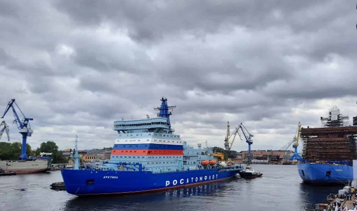 Атомный ледокол «Арктика» вышел на испытания в Финский залив после ремонта - tvspb.ru