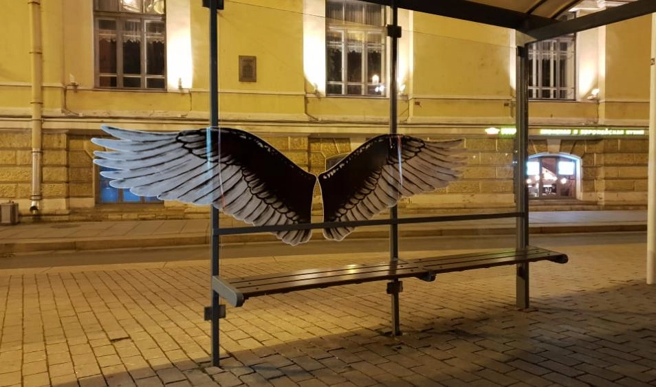 «Крылья ангела» вернутся на остановку на Васильевском острове - tvspb.ru