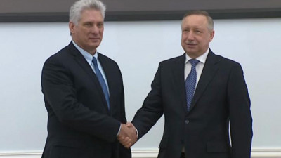 Александр Беглов провел встречу с президентом Кубы