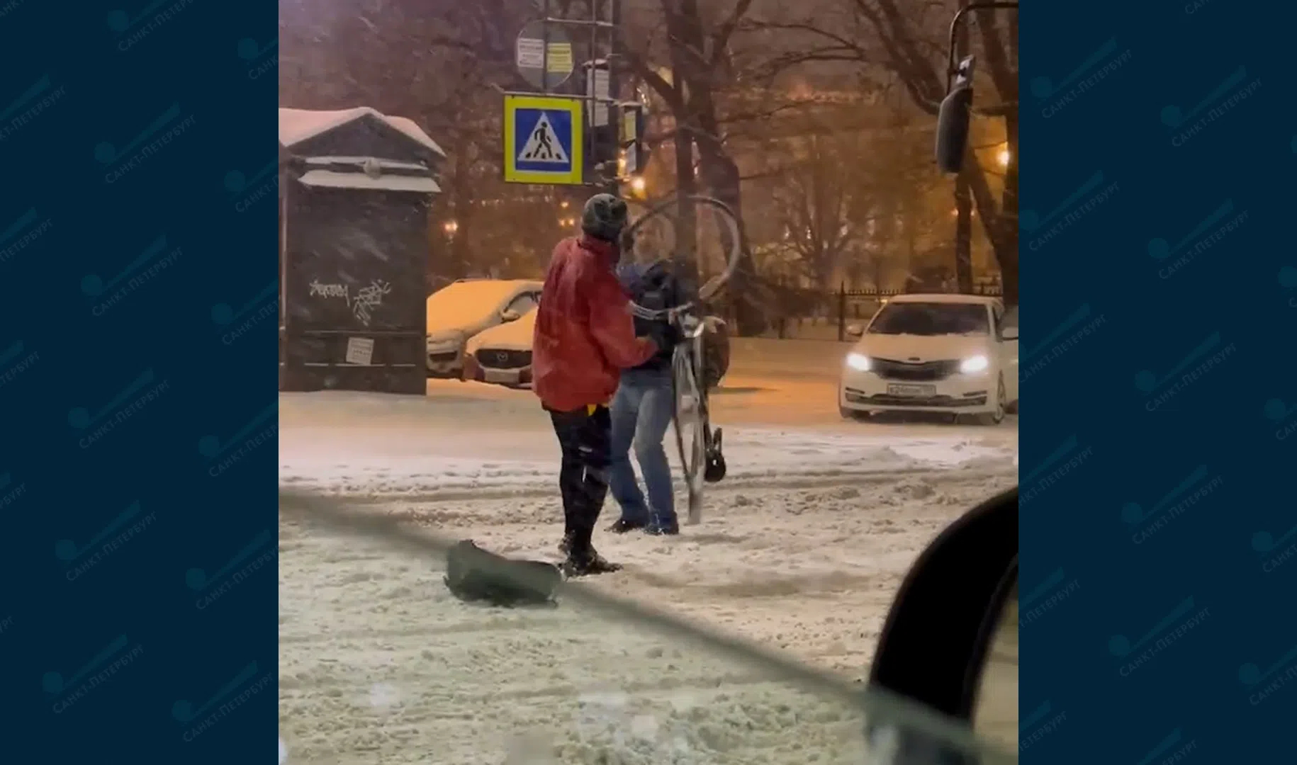 Несчастный случай с велосипедистом в петербурге