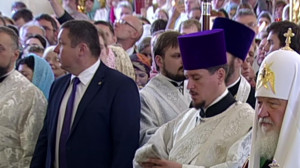 Патриарх Кирилл возглавил литургию в Спасо-Преображенском соборе