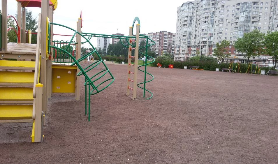 Детскую площадку в парке Малиновка очистили от строительного мусора - tvspb.ru