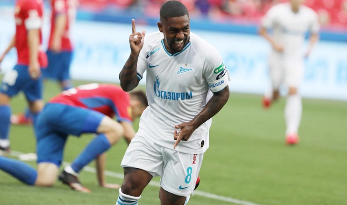 Малком оформил дубль в матче с ЦСКА - tvspb.ru