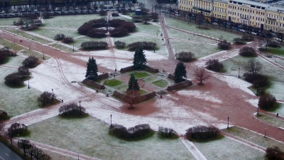 Капризная зима в Петербурге. Марсово поле