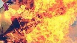 В Липецкой области на Масленицу сожгли чучело Лабубу