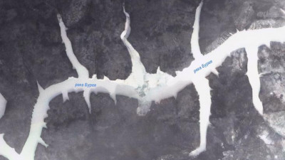 Роскосмос опубликовал снимок завала реки в Хабаровском крае, где предположительно упал метеорит