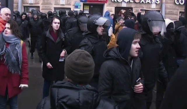 В Петербурге во время протестной акции был задержан 131 человек - tvspb.ru