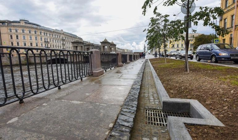 На набережной Фонтанки восстановили систему водоотведения - tvspb.ru