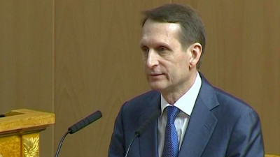 Нарышкин призвал «не оставлять без ответа выпады протестных сил»