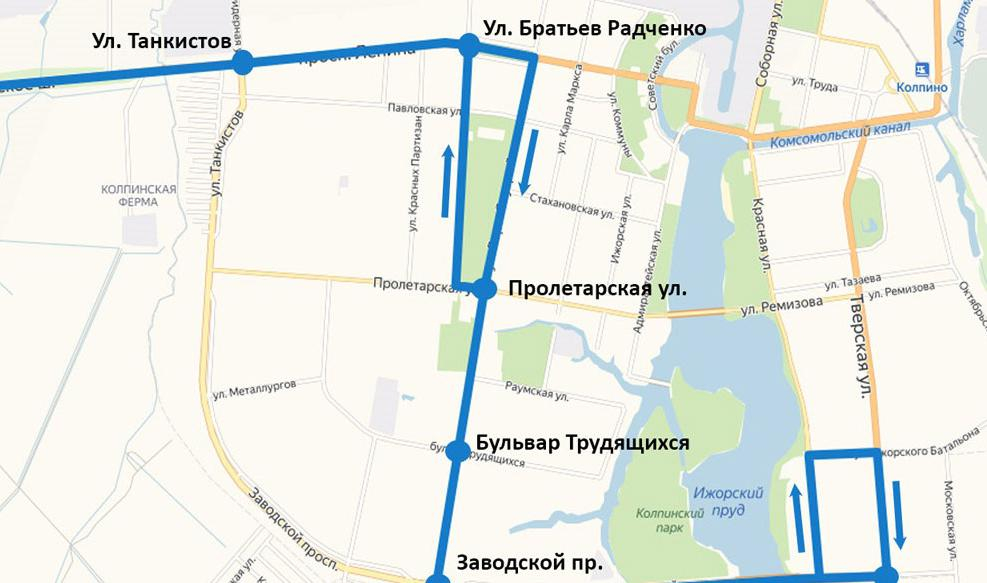 В Петербурге вводится новый автобусный маршрут