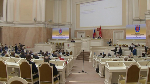 Губернатор Александр Беглов выступил с традиционным отчетом в Мариинском дворце