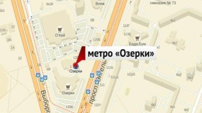 Карта метро озерки