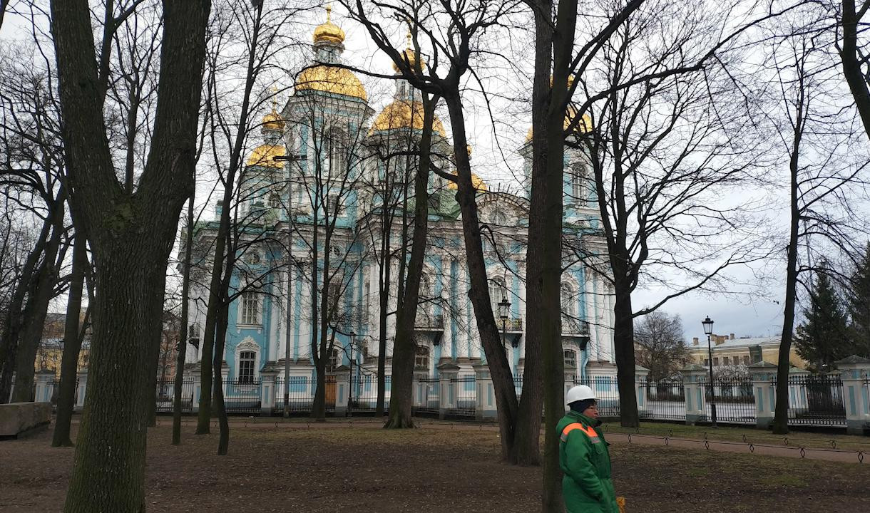 таврический сад санкт петербург зимой