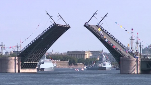 Поздравление Александра Беглова и Вячеслава Макарова с предстоящим Днем ВМФ