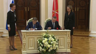 Александр Беглов и Вячеслав Макаров подписали план законопроектной работы на 2019-2020 годы