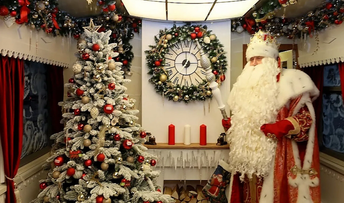 Поезд Деда Мороза выехал из Великого Устюга к детям из разных городов России - tvspb.ru