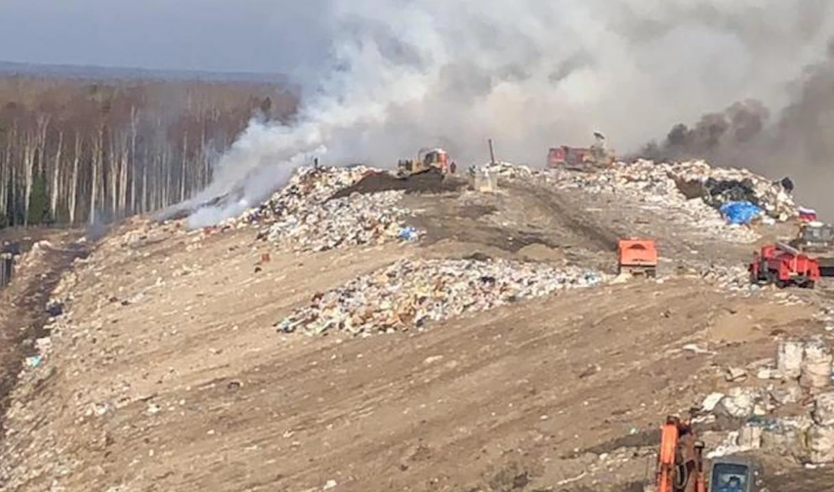 На полигоне твердых коммунальных отходов во Всеволожском районе произошел пожар - tvspb.ru