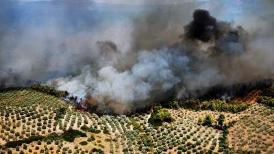 Главный вертолетчик Петербурга помогает тушить пожары в Греции