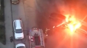 На Малой Балканской сгорели два автомобиля