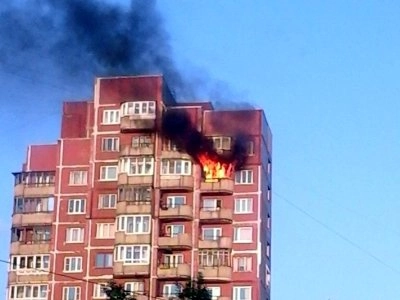 На Тихорецком проспекте загорелась многоэтажка - tvspb.ru