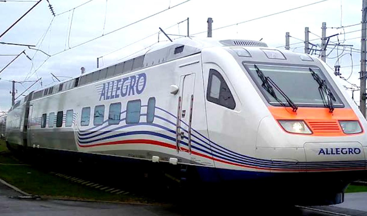 В ноябре перевозки пассажиров поездами «Аллегро» выросли на 17,3%