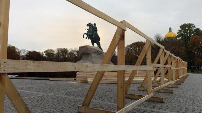 Реставрацию Медного всадника планируют завершить до конца года
