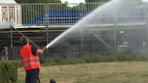 Утренний душ для клумб и газонов Петербурга