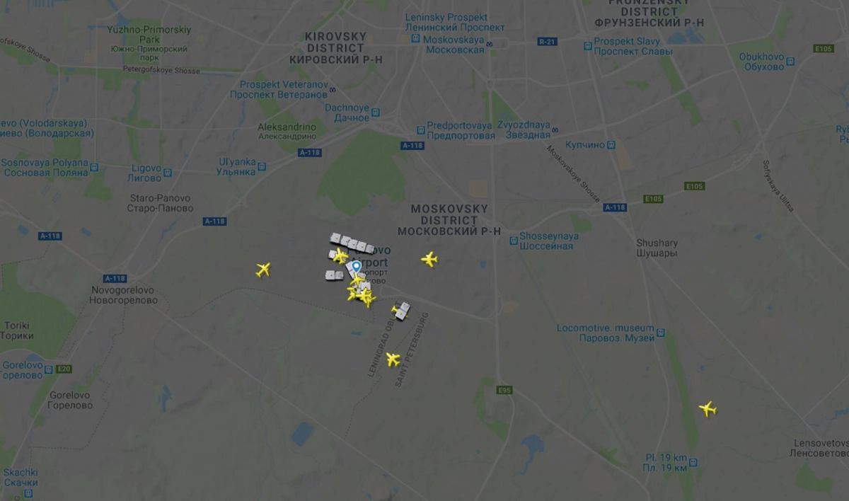 В «Пулково» из-за метели самолеты кружат в воздухе - tvspb.ru