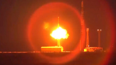 Минобороны опубликовало видео запуска ракеты «Тополь-М»