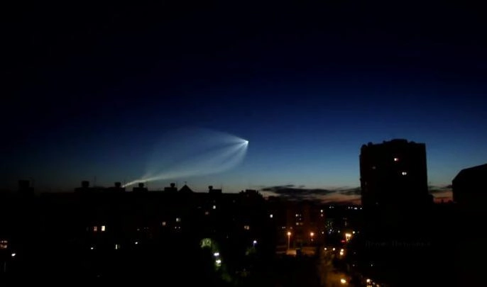 Ракета, стартовавшая с космодрома «Плесецк», осветила небо над Казанью - tvspb.ru