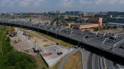 Как проходит строительство Витебской развязки