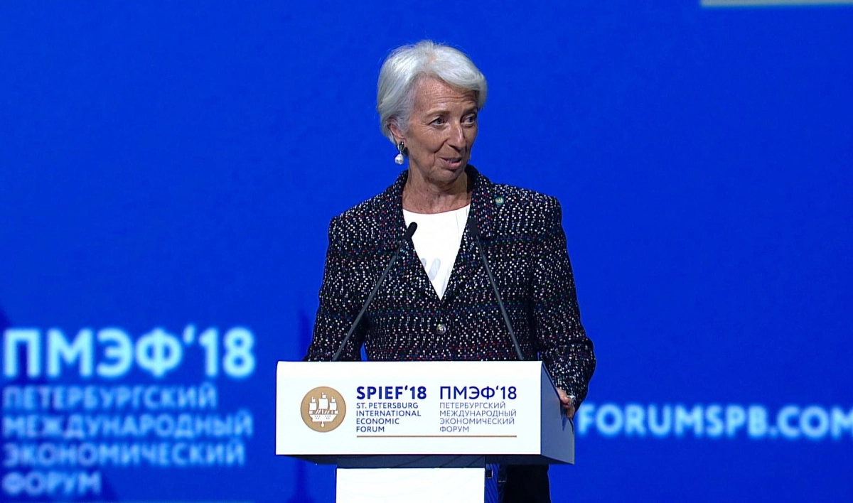 Кристин Лагард напомнила об исторической роли Петербурга, задуманной Петром I - tvspb.ru