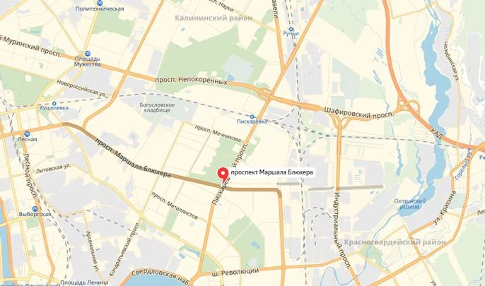 Проспект Маршала Блюхера продлят до Капсюльного шоссе - tvspb.ru