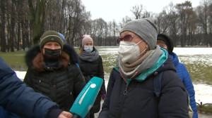 Сады Русского музея во время блокады