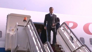 Дмитрий Медведев прибыл в Петербург