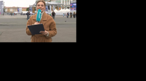 Людмила Ширяева на Дворцовой площади