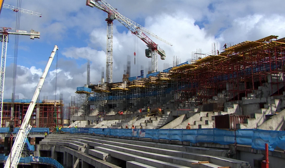 На «СКА Арене» начались испытания буронабивных свай для фасада стадиона - tvspb.ru