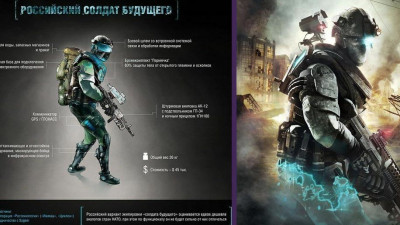 Пользователи соцсетей обратили внимание на сходство экипировки военных будущего с солдатом из компьютерной игры