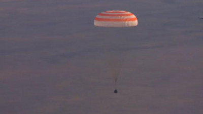 Капсула корабля «Союз МС-06» с экипажем МКС вернулась на Землю